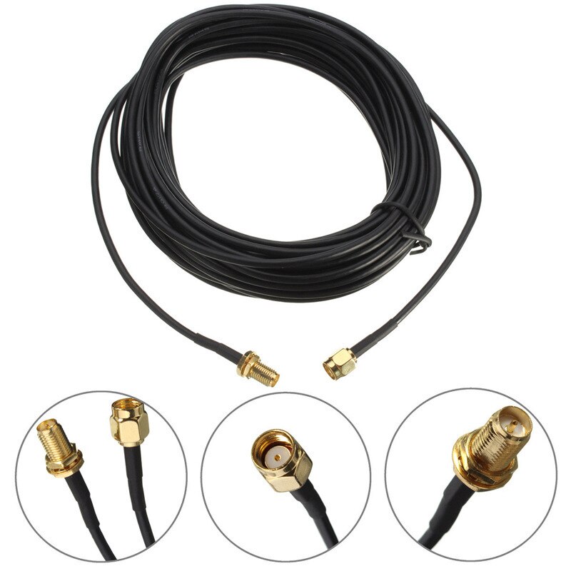 Jack Lead Wire High Quality Male to Female Wifi Antenna RP-SMA Extension Cable 