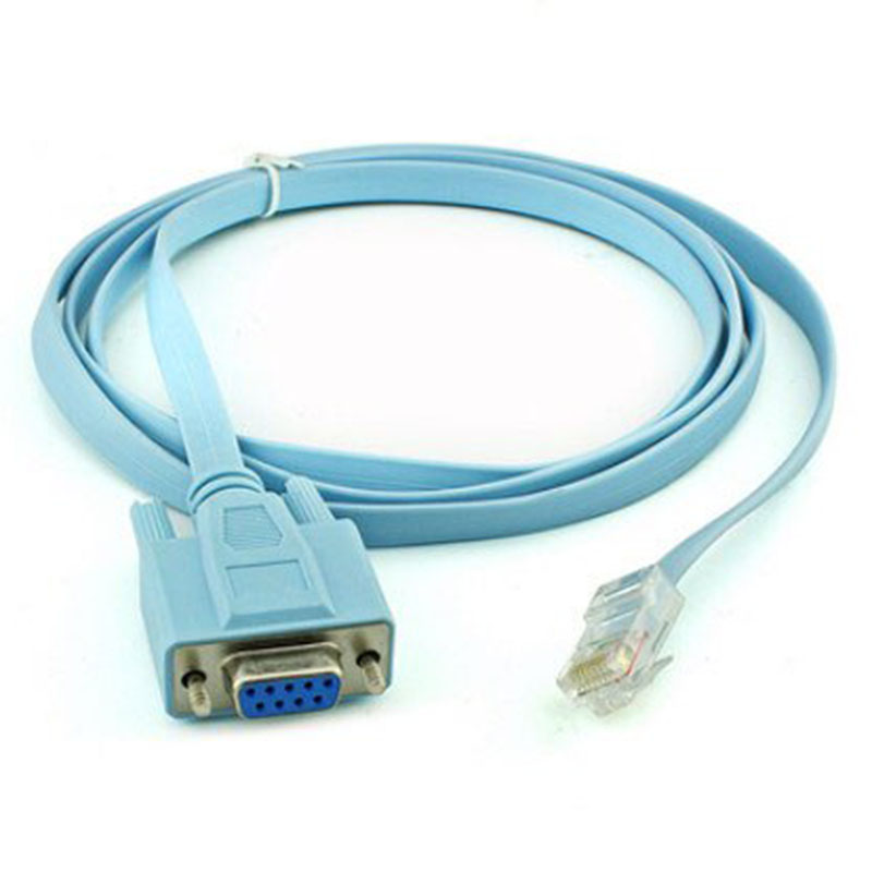 Cisco RJ45 to DB9 Female Adapter Green. PC Serial Console 